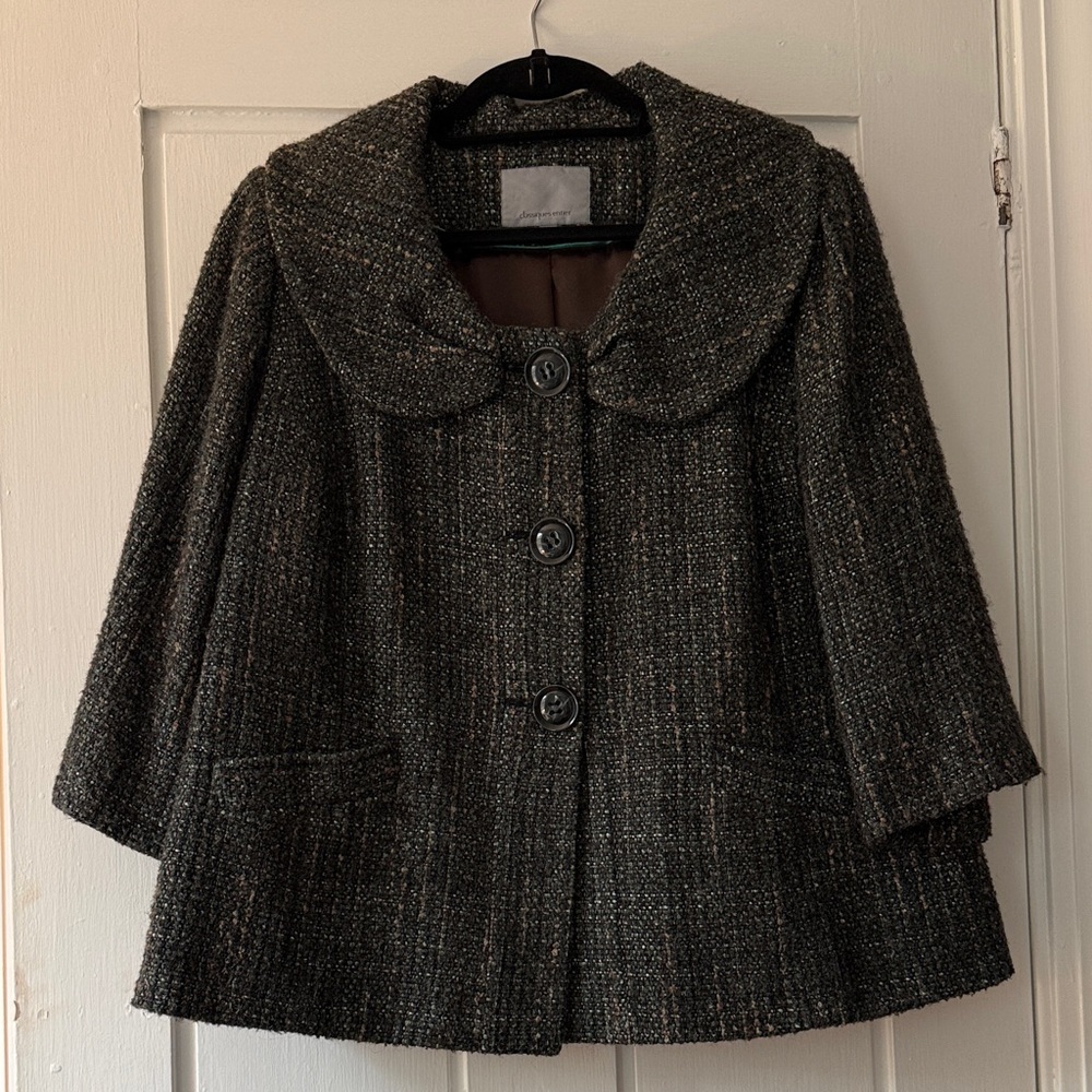 Elegant Tweed Women's Coat
